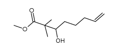 methyl 3-hydroxy-2,2-dimethyl-7-octenoate结构式