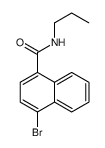 N-Propyl 4-bromonaphthamide结构式