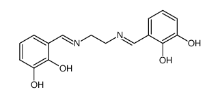 N,N'-bis(3-hydroxysalicylidene)-1,2-diaminoethane结构式