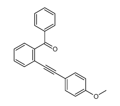 (2-((4-methoxyphenyl)ethynyl)phenyl) (phenyl)methanone Structure