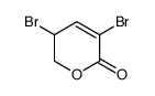 2H-PYRAN-2-ONE, 3,5-DIBROMO-5,6-DIHYDRO- structure