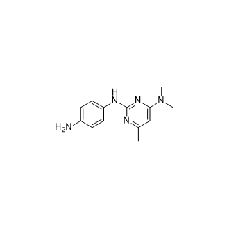 N2-(4-Aminophenyl)-N4,N4,6-trimethyl-2,4-pyrimidinediamine Structure