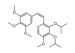 (Z)-1-[3',4',5'-trimethoxyphenyl]-2-[2'',3''-di[(isopropyl)oxy]-4''-methoxyphenyl]ethene Structure
