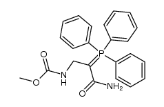 methyl (3-amino-3-oxo-2-(triphenylphosphoranylidene)propyl)carbamate Structure