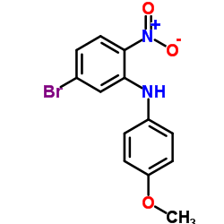 5-Bromo-N-(4-methoxyphenyl)-2-nitroaniline Structure