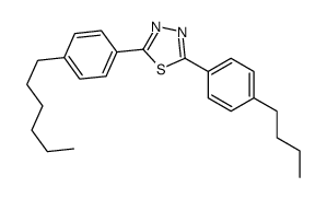 2-(4-butylphenyl)-5-(4-hexylphenyl)-1,3,4-thiadiazole Structure