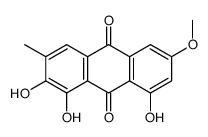 1,2,8-trihydroxy-6-methoxy-3-methylanthracene-9,10-dione结构式