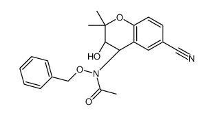 N-[(3R,4S)-6-cyano-3-hydroxy-2,2-dimethyl-3,4-dihydrochromen-4-yl]-N-phenylmethoxyacetamide结构式
