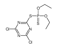 (4,6-dichloro-1,3,5-triazin-2-yl)sulfanyl-diethoxy-sulfanylidene-λ5-phosphane结构式