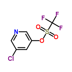 5-Chloro-3-pyridinyl trifluoromethanesulfonate结构式