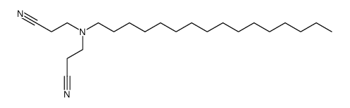 N-hexadecyl-bis(2-cyanoethyl)amine结构式