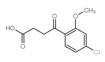 4-(4-CHLORO-2-METHOXYPHENYL)-4-OXOBUTYRIC ACID structure