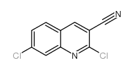 2,7-Dichloroquinoline-3-carbonitrile Structure