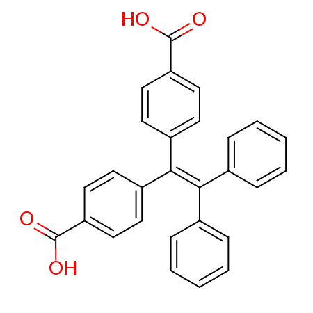 4,4'-(1,2-Diphenylethene-1,2-diyl)dibenzoic acid Structure