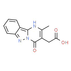 (2-Methyl-4-oxo-1,4-dihydropyrimido[1,2-b]indazol-3-yl)acetic acid Structure