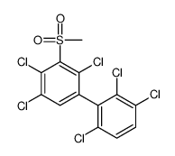 1,2,4-trichloro-3-methylsulfonyl-5-(2,3,6-trichlorophenyl)benzene结构式