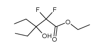 ethyl 3-ethyl-2,2-difluoro-3-hydroxypentanoate结构式