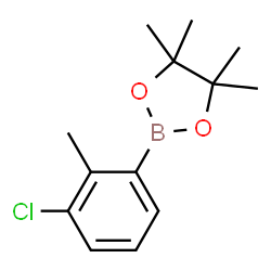 3-Chloro-2-methylphenyboronic acid pinacol ester结构式