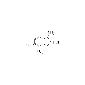 4,5-Dimethoxy-2,3-dihydro-1H-inden-1-amine hydrochloride Structure