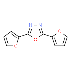2,5-bis(furan-2-yl)-1,3,4-oxadiazole结构式