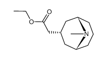 ethyl [(3-endo)-9-methyl-9-azabicyclo[3.3.1]non-3-yl]acetate结构式