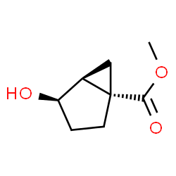 Bicyclo[3.1.0]hexane-1-carboxylic acid, 4-hydroxy-, methyl ester, (1alpha,4beta,5alpha)- Structure