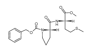 CARBOBENZYLOXY-L-PROLYL-L-METHIONINE METHYL ESTER结构式