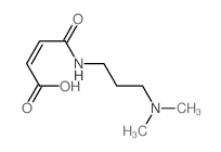 2-Butenoic acid,4-[[3-(dimethylamino)propyl]amino]-4-oxo-, (2Z)- structure