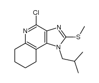 4-chloro-1-isobutyl-2-(methylthio)-6,7,8,9-tetrahydro-1H-imidazo[4,5-c]quinoline结构式