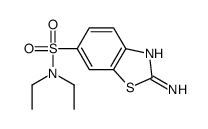 2-Amino-N,N-diethyl-1,3-benzothiazole-6-sulfonamide结构式