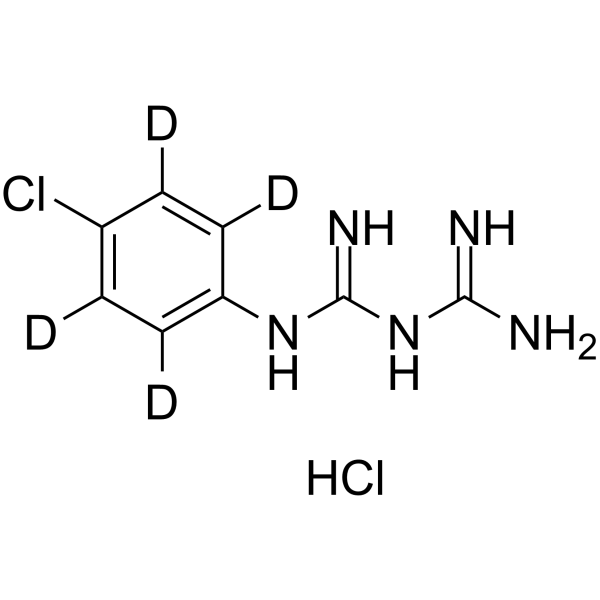 1-(4-Chlorophenyl)biguanide-d4 hydrochloride Structure
