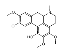 (6aS)-2,3,9,10-tetramethoxy-6-methyl-5,6,6a,7-tetrahydro-4H-dibenzo[de,g]quinoline-1-ol Structure