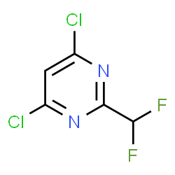 4,6-Dichloro-2-(difluoromethyl)pyrimidine structure