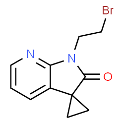 1'-(2-溴乙基)-1',2'-二氢螺[环丙烷-1,3'-吡咯并[2,3-b]吡啶] -2'-酮图片