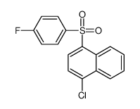 1-chloro-4-(4-fluorophenyl)sulfonylnaphthalene Structure