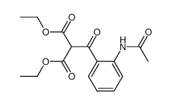 diethyl 2-(2-acetamidobenzoyl)malonate Structure