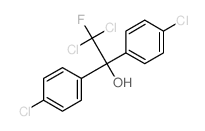 2,2-dichloro-1,1-bis(4-chlorophenyl)-2-fluoro-ethanol结构式