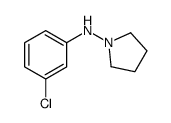 N-(3-chlorophenyl)pyrrolidin-1-amine结构式