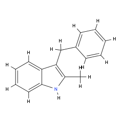 2-methyl-3-(phenylmethyl)-1H-indole Structure