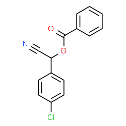 α-(Benzoyloxy)-4-chlorobenzeneacetonitrile结构式