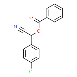 α-(Benzoyloxy)-4-chlorobenzeneacetonitrile Structure