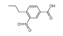 Benzoic acid, 3-nitro-4-propyl- (9CI)结构式