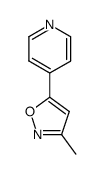 Pyridine, 4-(3-methyl-5-isoxazolyl)- (8CI,9CI)结构式