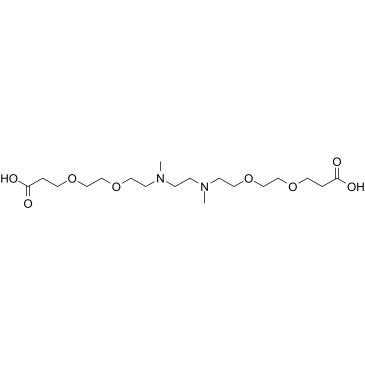 N,N'-DME-N,N'-Bis-PEG2-acid结构式