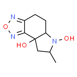 8aH-Pyrrolo[3,2-e]-2,1,3-benzoxadiazol-8a-ol, 4,5,5a,6,7,8-hexahydro-6-hydroxy-7-methyl- (9CI)结构式