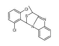 (1R,3R)-1-(2,6-dichlorophenyl)-3-methyl-1,3-dihydro-[1,3]thiazolo[3,4-a]benzimidazole结构式