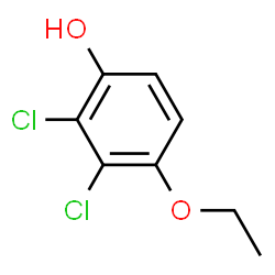 Phenol, 2,3-dichloro-4-ethoxy- (9CI)结构式