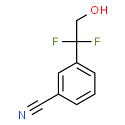 3-(1,1-difluoro-2-hydroxyethyl)benzonitrile Structure