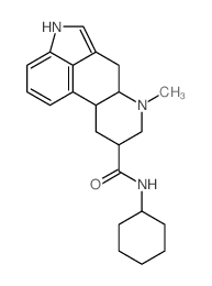 Ergoline-8-carboxamide,N-cyclohexyl-6-methyl-, (8b)- (9CI)结构式