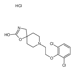 8-[2-(2,6-dichlorophenoxy)ethyl]-1-oxa-3,8-diazaspiro[4.5]decan-2-one,hydrochloride Structure
